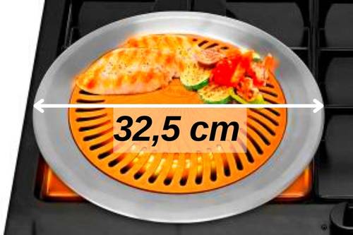 combo grill pro no fumo diametro 32,5 cm